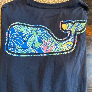 VINEYARD VINES BLUE LONG SLEEVE T-SHIRT, SIZE SMALL